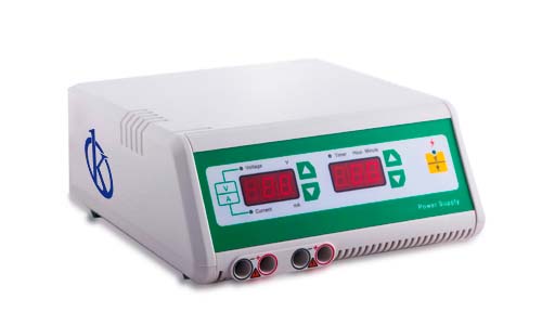 Is a power supply important for an electrophoresis camera?