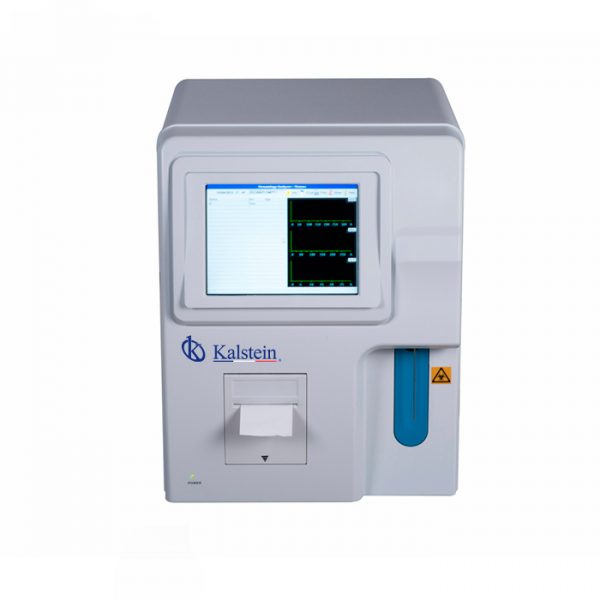 What are the main components of laboratory hematology analyzers?